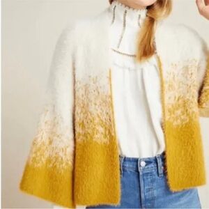 Antropologie Akemi + Kin Womens Cardigan Senna eyelash Open Front Boho One Size